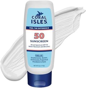 Coral Isles Sunscreen SPF 50 | Hawaii Reef-Safe Act Compliant | Octinoxate & Oxybenzone Free | Broad Spectrum UVA/UVB Protection | Water Resistant 80 Min. | Fragrance Free | 6 Fl Oz Lotion