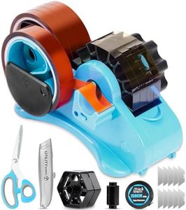 THINKLEARN Heat Tape Dispenser Sublimation - Heat Transfer Tape Dispenser with Cutting Tools, 1 '' & 3'' Core, Multi-Roll Cut Tape Dispenser for Crafting, PreCut 1.4'' Pieces