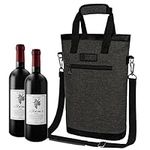 opux Two Bottle Wine Bag Carrier To