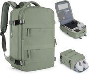 coofay Travel Backpack For Women Men Airline Approved Carry On Backpack Flight Approved Waterproof Sports Luggage Backpack Casual Daypack Small Hiking Backpack Grey Green