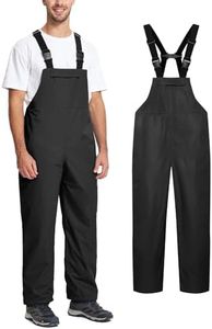 SWISSWELL Men's Rain Bibs Rain Pants for Men Waterproof Over Pants Work Heavy Duty with Pockets