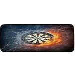 DXTKWL 3D Dart Board Target Water Fire Long Runner Rug Kitchen Floor Mat Non Slip, Laundry Room Runner Rug Hallway Standing Runner Mat for Living Room Bedroom Bathroom Entry Home Decor 72" X 24"