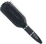 Kent Medium Sized Vented Paddle Instant Blow Drying and Combing Brush, Black