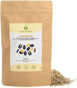 Semillas de Girasol Crudas (500g), Semillas de Girasol Enteras Peladas, Sin Tostar y Sin Sal, 100% Naturales y Puras, Snack Listo para Comer, Vegano