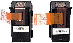 Kosh BH-7 (CA91) Black & CH-7(CA92) Tricolor Printer Head Compatible for Canon G1001, G2000, G2010, G3000, G3010, G4000 Printers (BH-7 (CA91) & CH-7(CA92) Set)