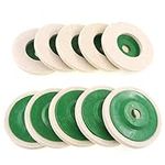 Wool Polishing Wheel Wear-resistant Buffing Pads Angle Grinder Wheel Felt Polishing Disc for Stainless Steel Ceramic Glass(10Pcs)