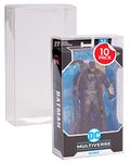 EVORETRO Action Figure Display case Protector for McFarlane DC Multiverse 7 inch Figures, Warhammer 40k Figures, Thick 0.40 mm Acid-Free PET, Ultra-Clear, Archive-Grade, Will Last for Years, 10 Pack