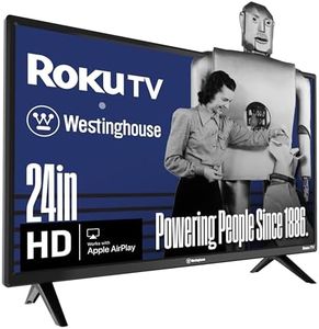 Westinghouse Roku TV - 24 Inch Smart TV, HD Television with Wi-Fi Connectivity and Mobile App, Flat Screen, Bluetooth, Compatible with Apple AirPlay, Alexa and Google Assistant