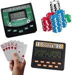 Traveling Portable Classic Blackjack 21 Cards & 5 in 1 Poker Electronic Handheld Game