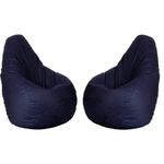 caddyFull XXL Bean Bag Without Beans (Navy Blue) (Pack of 2)