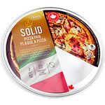 Crown Pizza Pan 16 inch, 1 Pack, Sturdy, Rust Free, Pure Aluminum, Made in Canada