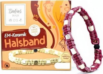 Collier en céramique EM pour Chiens et Chats - sur Mesure - Paracorde US (41-50 cm, Magenta)