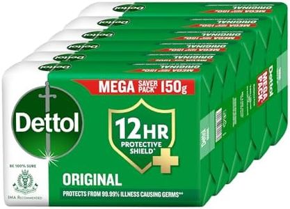 Dettol Original Bathing Soap Bar with 12hr Germ protection (900gm) | Kills 99.99% Germs, 150g (Pack of 6)