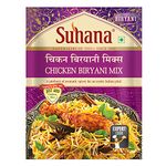 Suhana Chicken Biryani Masala 50g Pouch, (300g - 50g X 6 pouch), No Added MSG & Preservatives, Complete Spice Mix.