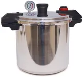 T-FAL Pressure Cooker, Pressure Canner with Pressure Control, 3 PSI Settings, 22 Quart, Silver