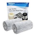 HQRP 2-Pack Refrigerator Air Filter Compatible with Kenmore 46-9917/469917 / 9917 / EAF1CB Replacement fits Kenmore Elite, Kenmore Pro & Earthway Refrigerators