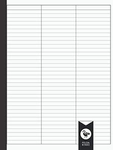 3 Column Notebook: Medium Ruled | 8.5" x 11" | 110 Pages - 55 Sheets | 3 Columns