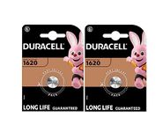 2X Duracell 1620 (2 Blister Packs of 1 Battery) 2 Batteries (CR1620)