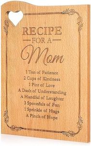 Wooden Cutting Boards for Mom - Engraved with Mother's Poem - Kitchen Cutting Board Gift with a Heart Shaped Cut Out - Kitchen Presents for Mothers Day Gifts - Mom Gifts from Daughters - 12 x 9"