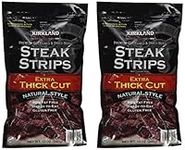 Kirkland Signature Premium Beef Steak Strips Jerky 12 Oz (2PAK)