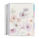 Erin Condren Platinum Coil Spiral Bound 12 Month Life Planner Wildflowers Classic Cover All-in-One Weekly Monthly Calendar & Journal w Lined Notes & Goal-Setting Pages. 80 Lb. Thick Mohawk Paper -