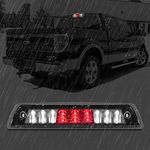 High Mount 3rd Stop Light Compatible with 2009-2014 For Third Center Cargo Reverse Rear LED Brake Light Bar Taillight Two Rows (Chrome)