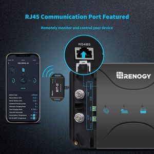 Renogy 12V 50A DC-DC Battery Charger – Dual Input for RV, Marine