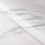 FunStick 36"x200" Large Matte Marble Contact Paper for Countertops Waterproof Countertop Adhesive Covering Peel and Stick Countertops White Marble Wallpaper for Kitchen Bathroom Cabinets Table Shelves