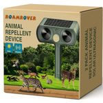 2 Pack Cat Repellent for Gardens UK, Cat Scarers for Gardens, Solar Cat Repellent Ultrasonic with Motion Detection Waterproof, Suitable for Repelling Cats, Foxes, Squirrels, Pigeons, Rodents