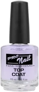 PRONAIL - Quick Dry Nail Polish Top Coat 0.5 Oz - Professional Strength, Long Lasting, Manicure and Pedicure - Fast Dry, High Gloss Shine and Chip Resistant