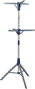 Honey-Can-Do DRY-06866 Drying Rack, Chrome/Blue