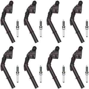 ENA Set of 8 Ignition Coil with 8 Spark Plug Compatible with Mercedes-Benz 2015 2016 E300 2014 2015 2016 E350 2014 E400 3.5L