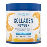 Applied Nutrition Collagen Powder - Tropical Vibes Flavour - 5000mg Hydrolysed Bovine Flavoured Collagen Peptides with Vitamin C, Hyaluronic Acid & Biotin (165g - 30 Servings)