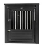 New Age Pet EcoFLEX Dog Crate/End Table - Eco-Friendly, Easy Assembly, Lockable - Espresso, 91L x 60W x 71H cm (35.9 x 23.7 x 28 inches) - Indoor, Giant Breed, Furniture-Style Pet Crates