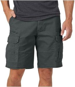 Cargo Shorts for Men 5 Inch Inseam Lightweight Quick Dry Casual Work Summer Outdoor Hiking Golf Active Wear Multi Pocket 03# Army Green Large