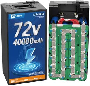 HTLINONY 72V 50Ah LiFePO4 Deep Cycle Battery for DIY EV Upgrades