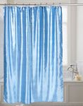 Carnation Home Fashions FSC15-FS/24 Shimmer Faux Silk Shower Curtain, Slate