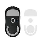 kwmobile Mouse Feet Replacement Compatible with Logitech G PRO X Superlight 2 Computer Mouse Skates Sticker - White