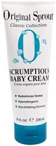 Original Sprout Scrumptious Baby Cream with Zinc for Babies Sensitive Skin, 8 oz. Bottle