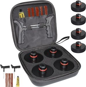 ZANZER 12 Pcs Lifting Jack Pad for Tesla Model 3/Y/S/X, 4 Jack Pad Pucks Jack Lift Pad Adapter Tool Tire Tools Accessories with a Storage Case for Tesla Vehicles