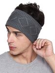 Gajraj Unisex Knitted Woolen Headband Earwarmer Earmuffs for Men and Women (Grey)