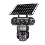 SIFER 5 MP Full HD Triple Lens Solar CCTV Camera | Night Vision | 4g sim Solar CCTV Camera 360 Outdoor | Motion Detection | 2-Way Audio | Cloud & SD Card Supported
