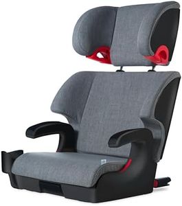 Clek Oobr High Back Booster Seat with Adjustable Headrest, Reclining Design, and Rigid LATCH System (Thunder)