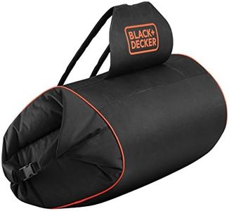 Black+Decker Leaf Catcher Backpack (Includes Flexible Suction Hose, 72L Capacity, Compatible with These Leaf Vacuums: GW2810, GW2838, GW3030, GW3031BP, GW3050) GWBP1