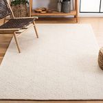 SAFAVIEH Natural Fiber Collection 4' x 6' Ivory NF483A Handmade Premium Wool & Jute Area Rug