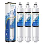 EXCELPURE RPWF Replacement for GE RPWF (Not RPWFE), RWF1063, RWF3600A, WSG-4, DWF-36, R-3600, MPF15350, OPFG3-RF300, Refrigerator Water Filter,3PACK