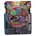 Velocious 4 in 1 Bey Blade with Mini Stadium Bey Blade Spinning Top Starter Pack Toy, Beyblade Battling Game Top Toy with Launcher for Kids Ages 8+