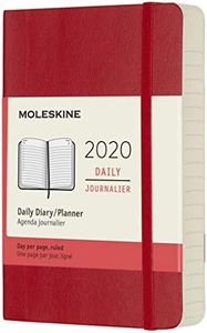 Moleskine - 2020 Soft Cover Diary - Daily - Pocket - Scarlet Red