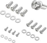 FandWay TV Mount Hardware Kit, VESA TV Mount Screws for TV and Monitor Mounts Bracket Fixing 24pcs M4 M6 M8 Stainless Steel Screws Washers