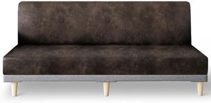molasofa Leather Like Stretch Futon